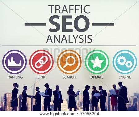 Search Engine Optimisation Analysis Information Data Concept