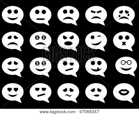Chat emotion smile icons