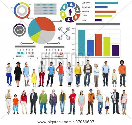 Bar Graph Chart Data Information Inforgraphic Report Concept