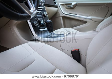 Modern car interior