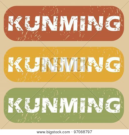 Vintage Kunming Stamp Set