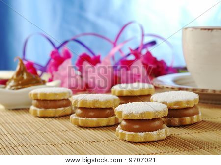 Peruvianske Cookie kaldet Alfajor