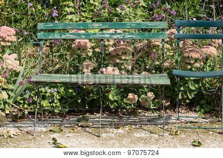 Paris - gardens dedicated to Auguste Renoir surround the Museum of Montmartre