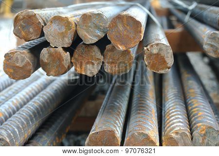 Hot rolled deformed steel bars a.k.a. steel reinforcement bar