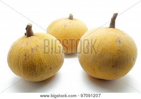 Santol fruit isolated on white background