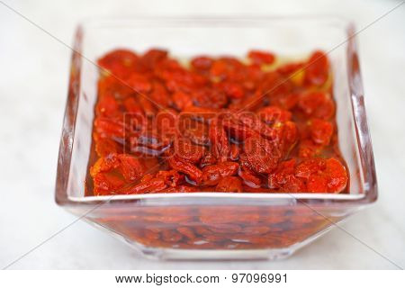 Goji Berries In Water. Vitamin C Fruit