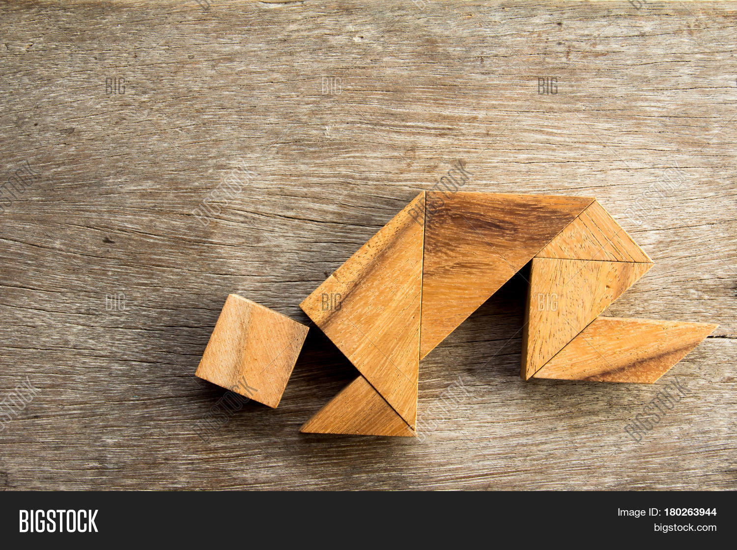 Wooden Tangram Puzzel Image Photo Free Trial Bigstock