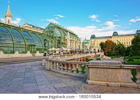 Palm House In Burggarten In Vienna In Austria