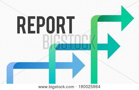 Arrow Sign Icon with Business Concept Word