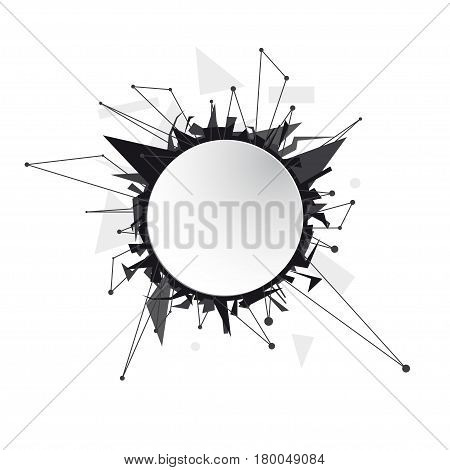 abstract background, tape circle, paper, sticker, connection
