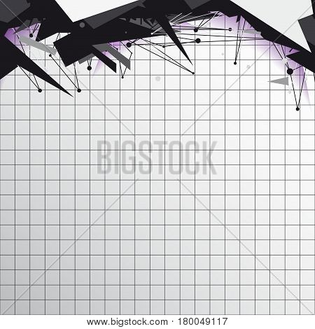 abstract background cell, notebook, paper, connection, triangular