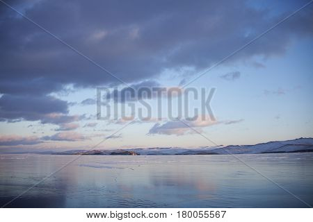 Ogoi Island, Lake Baikal, Winter Landscape.