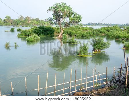 View At River Mekong In Don Det Island