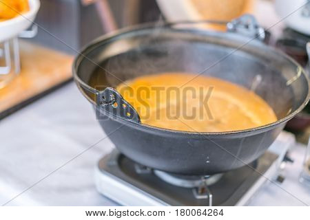 Traditional Japanese breakfast of hotel,Japan