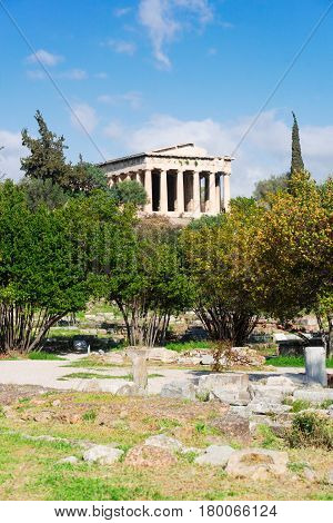 Temple of Hephaestus and Ancient Agora of Athens, Greece