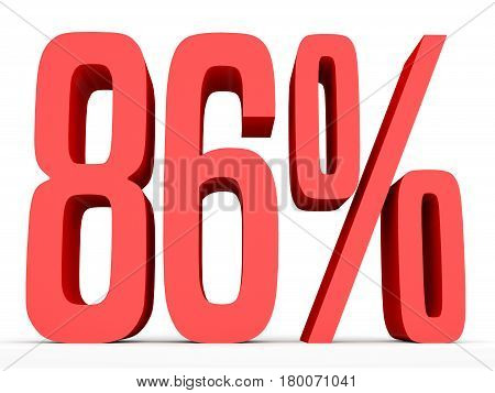 Eighty Six Percent Off. Discount 86 %.