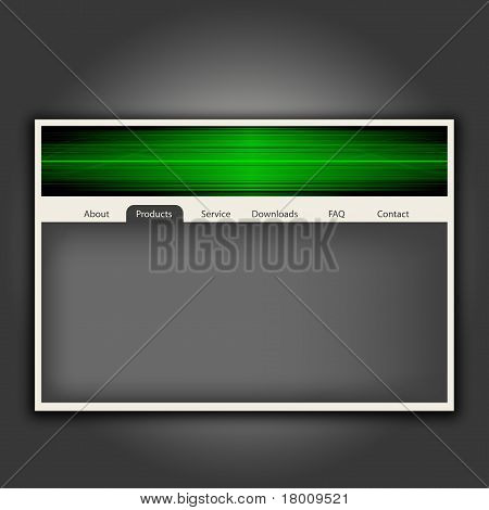 futuristisch Website-Design.