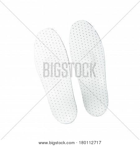Orthopedic Insoles On White Background