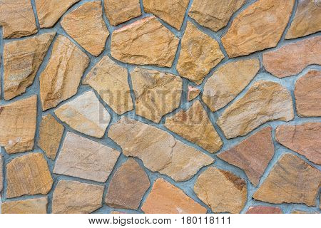 Stone wall yellow texture background for CG