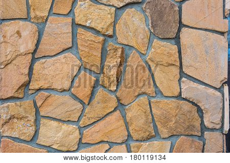 Stone wall yellow texture background for CG