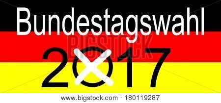 Elections in Germany 2017 - Bundestagswahl - illustration