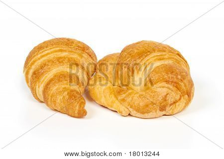Due croissant freschi e gustosi