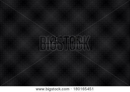 black abstract background. geometric banner. the basis of triangles with shadows