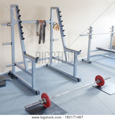 Wight in a fitness hall
