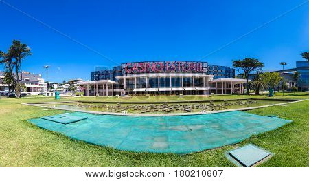 Estoril Portugal - June 21 2016: Facade Of The Casino Estoril In Estoril City In A Beautiful Summer 