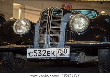 Moscow, Russia - April 02, 2017: Bmw-327/28 Coupe, Germany 1939. Retro Car Exibition In Shopping Mal
