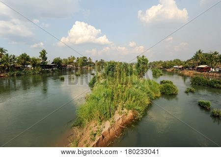 Mekong River Near Don Khong Island