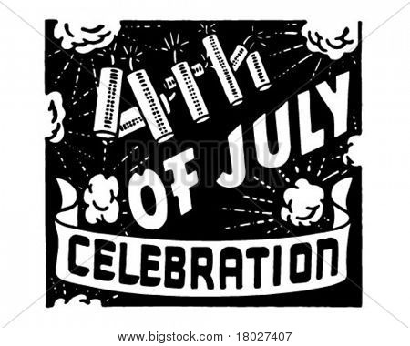 Fourth Of July 2 - Retro Art-Werbebanner