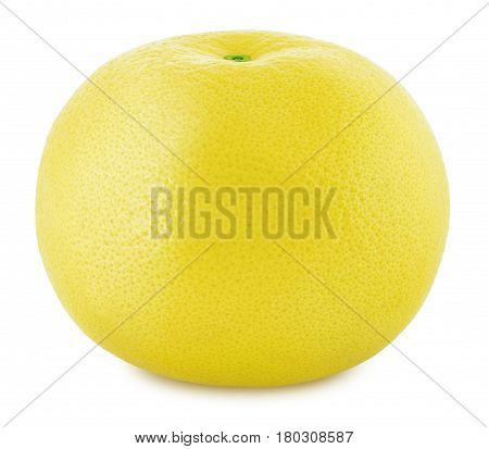White grapefruit isolated on a white background. Close up