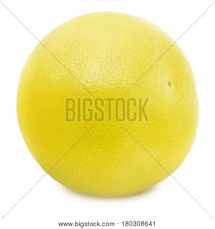 White grapefruit isolated on a white background. Close up