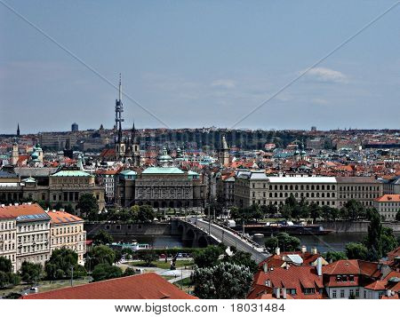 Praha stadsutsikt