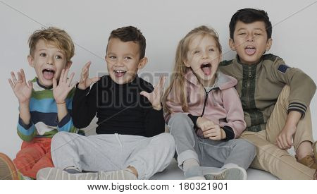 Schooler Frinds Happiness Cute Playful