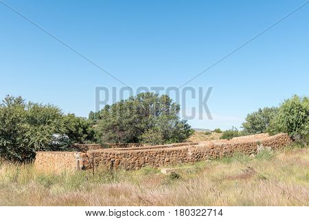 An historic old kraal in Philippolis the oldest town in the Free State Province