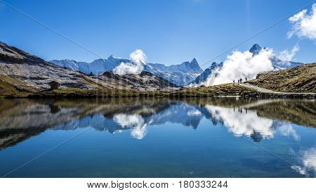 Buddha Stella First - Baha Thunder Cape Lake Bachalpsee Reflection