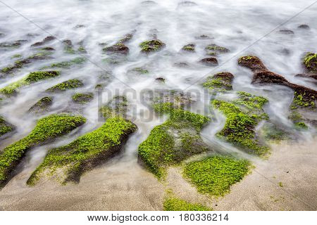 Lao Mei Green Rock Troughs In Shimen, Taipei, Taiwan