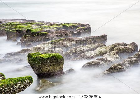 Lao Mei Green Rock Troughs In Shimen, Taipei, Taiwan