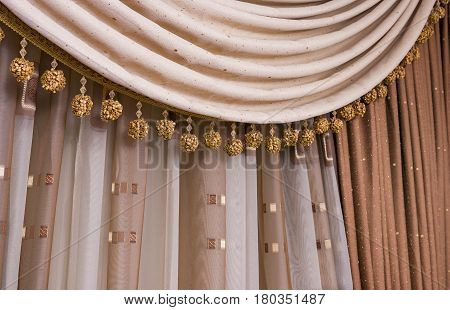 Brown curtain background Curtain Curtain Brown classic