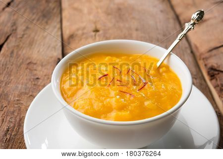 alphonso mango pulp or hapus aam ras or amba ras in marathi, selective focus