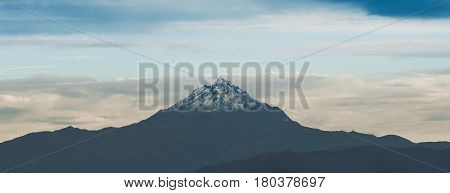 The beautiful Pichincha Mountain in Quito Ecuador