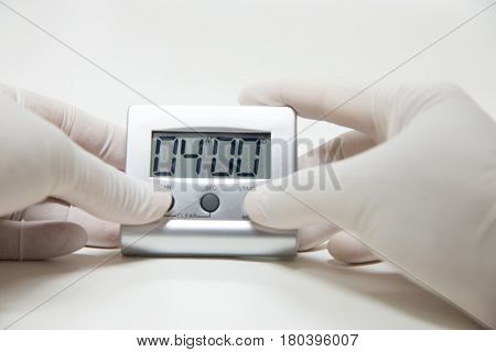 Timer Laboratory Equipment Testing Couting  Dow Of Time.