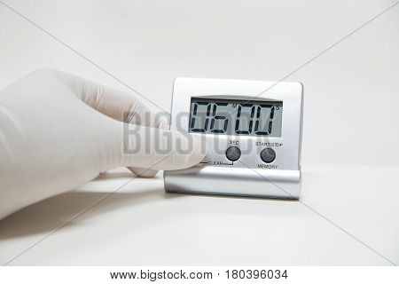 Timer Laboratory Equipment Testing Couting  Dow Of Time.