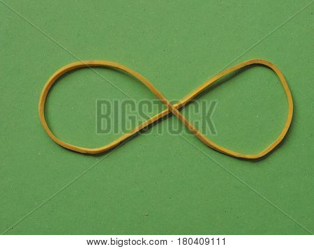 Rubber Band Infinity Sign