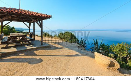 Morning Aegean Coast, Sithonia, Greece.