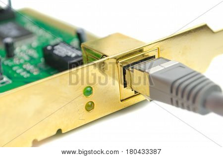 Device and cable for connection to the network