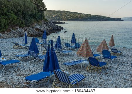 Amazing morning view of Kastri Beach, Lefkada, Ionian Islands, Greece