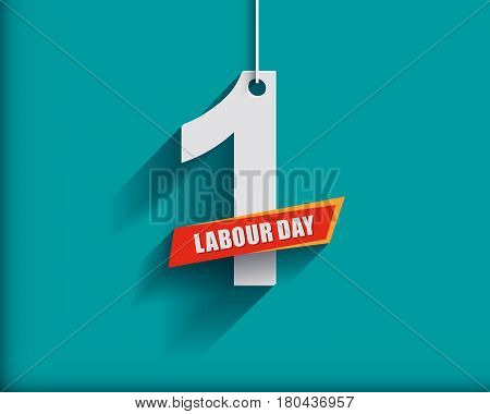 1 May Labour Day Greeting Card Or Background.